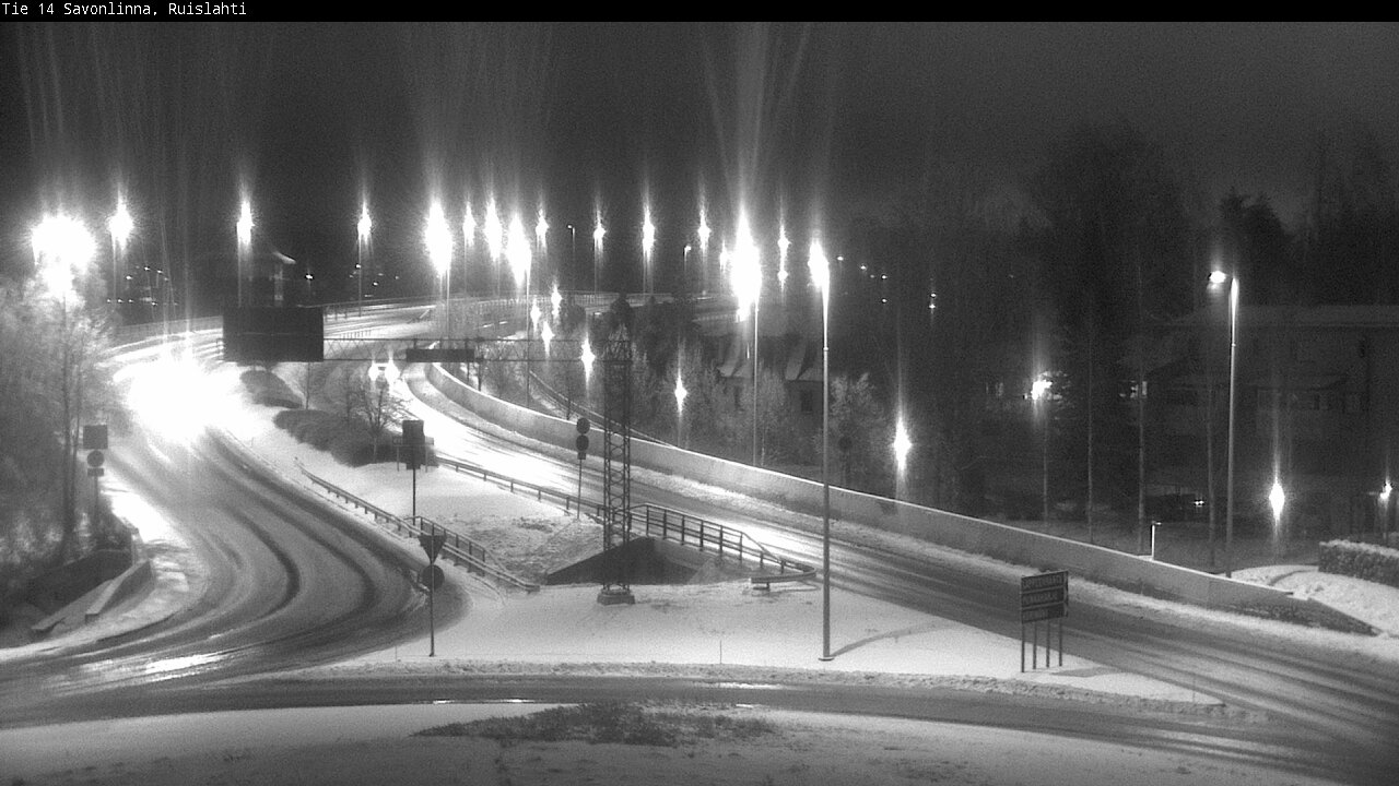 Weather Camera Image Väg 14 Nyslott, Ruislahti, Savonlinna, Etelä-Savo