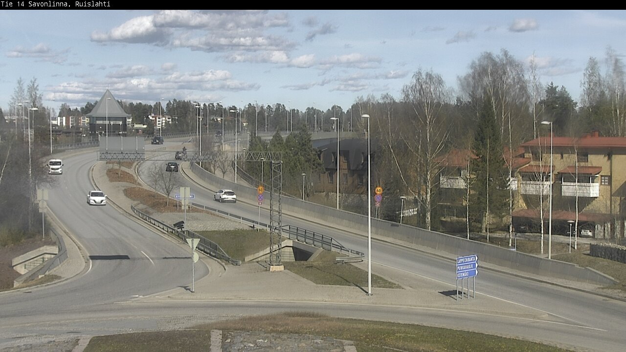 Weather Camera Image Väg 14 Nyslott, Ruislahti, Savonlinna, Etelä-Savo