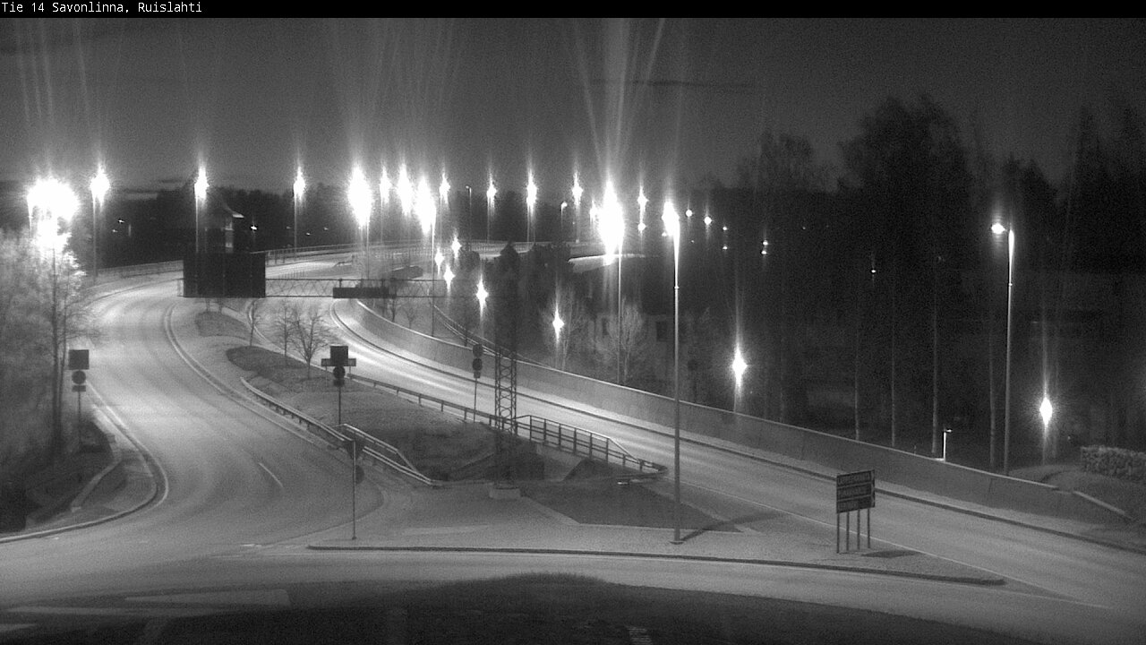 Weather Camera Image Väg 14 Nyslott, Ruislahti, Savonlinna, Etelä-Savo