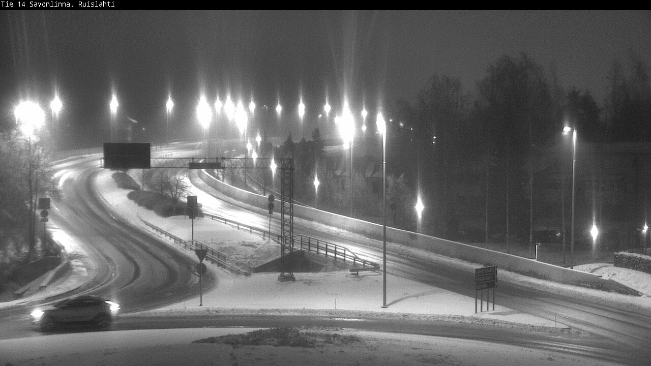 Weather Camera Image Väg 14 Nyslott, Ruislahti, Savonlinna, Etelä-Savo