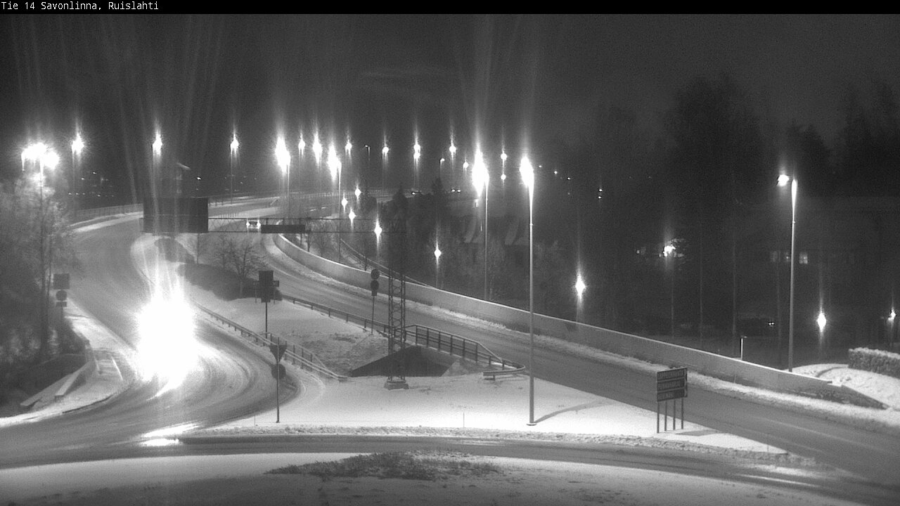 Weather Camera Image Väg 14 Nyslott, Ruislahti, Savonlinna, Etelä-Savo