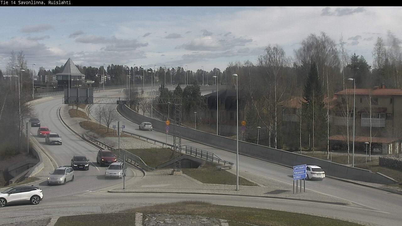 Weather Camera Image Väg 14 Nyslott, Ruislahti, Savonlinna, Etelä-Savo