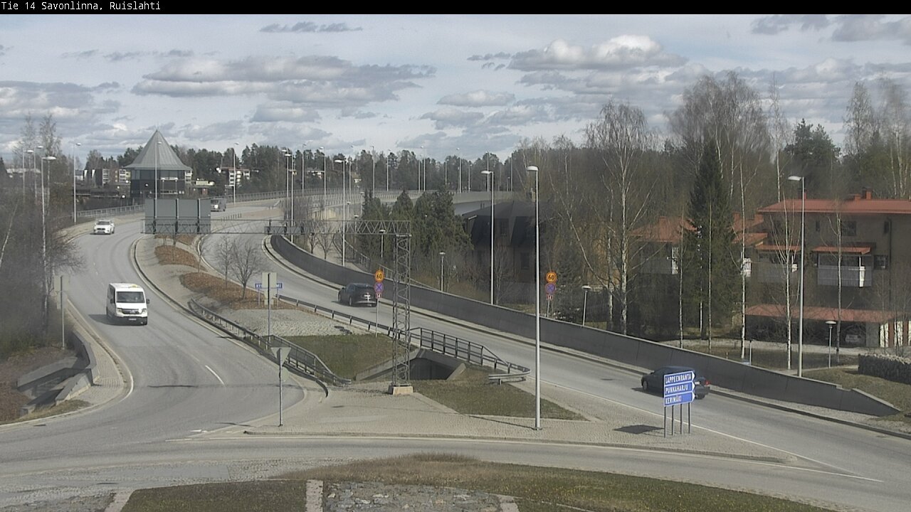 Weather Camera Image Väg 14 Nyslott, Ruislahti, Savonlinna, Etelä-Savo