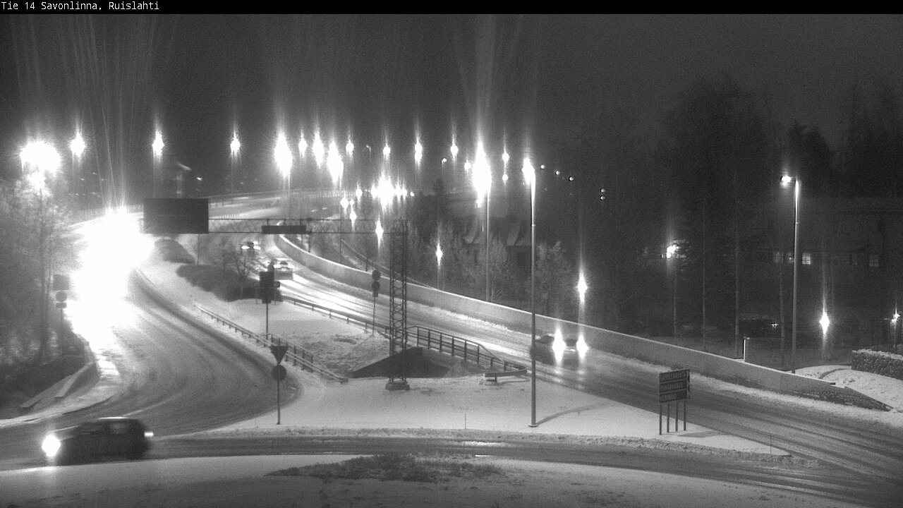 Weather Camera Image Väg 14 Nyslott, Ruislahti, Savonlinna, Etelä-Savo