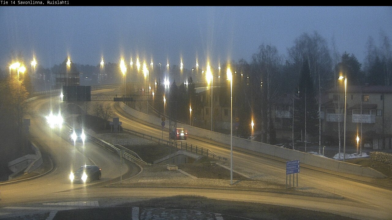Weather Camera Image Road 14 Savonlinna, Ruislahti, Savonlinna, Etelä-Savo