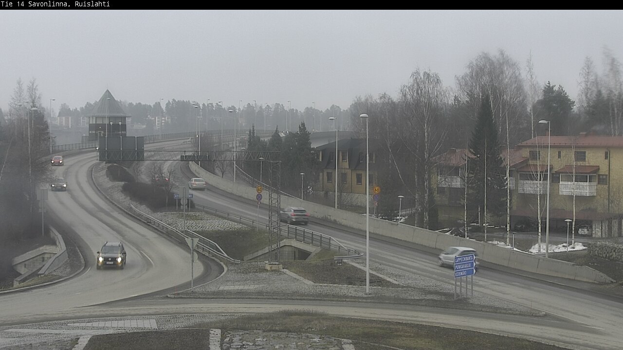 Weather Camera Image Väg 14 Nyslott, Ruislahti, Savonlinna, Etelä-Savo