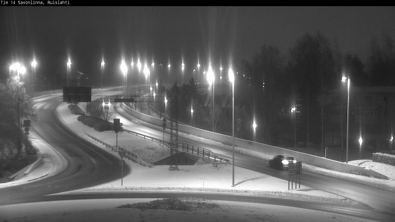 Weather Camera Image Väg 14 Nyslott, Ruislahti, Savonlinna, Etelä-Savo