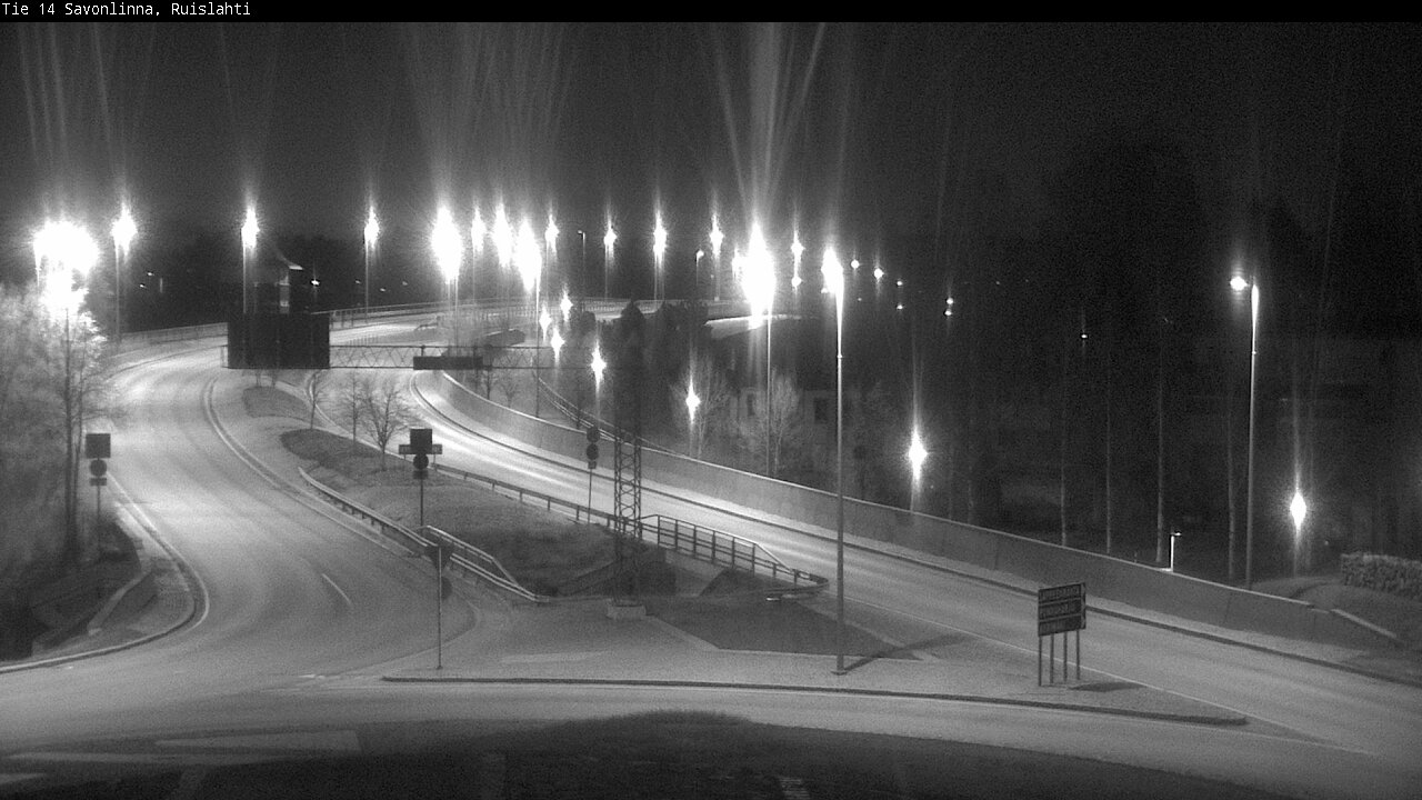 Weather Camera Image Väg 14 Nyslott, Ruislahti, Savonlinna, Etelä-Savo