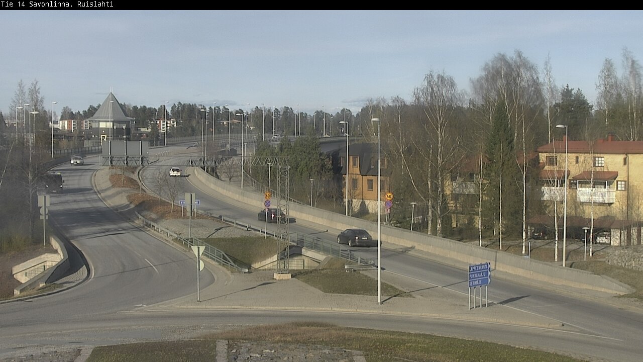 Weather Camera Image Väg 14 Nyslott, Ruislahti, Savonlinna, Etelä-Savo
