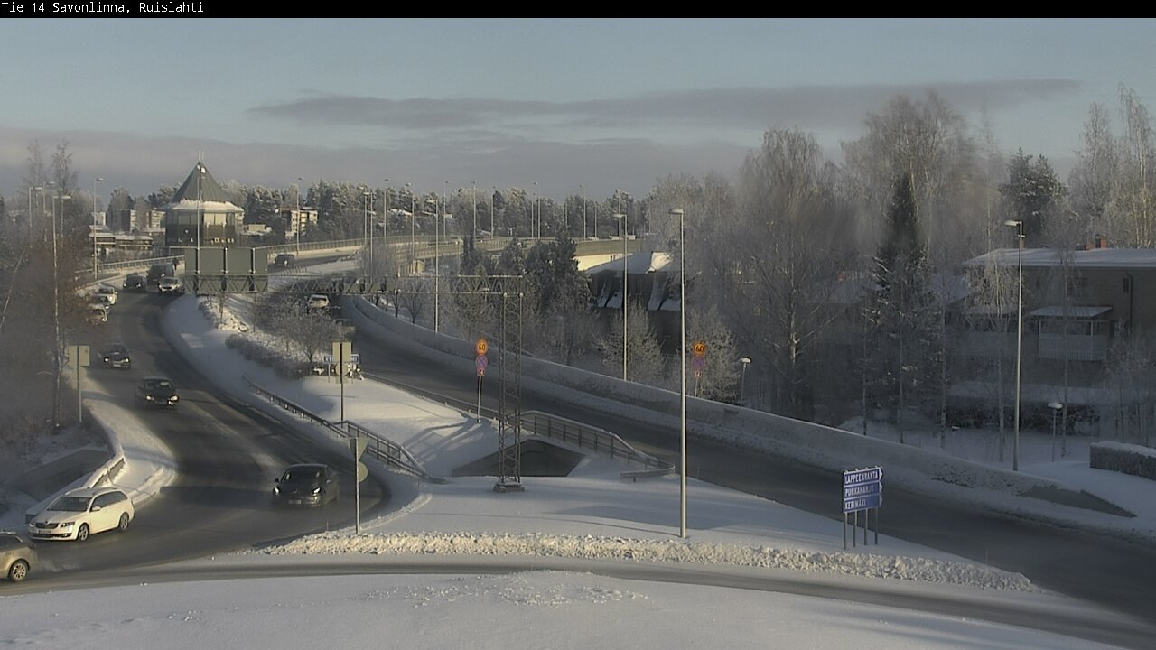 Weather Camera Image Road 14 Savonlinna, Ruislahti, Savonlinna, Etelä-Savo