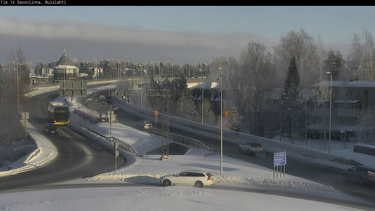 Weather Camera Image Road 14 Savonlinna, Ruislahti, Savonlinna, Etelä-Savo