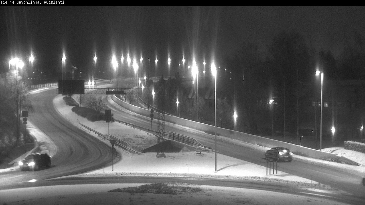 Weather Camera Image Väg 14 Nyslott, Ruislahti, Savonlinna, Etelä-Savo