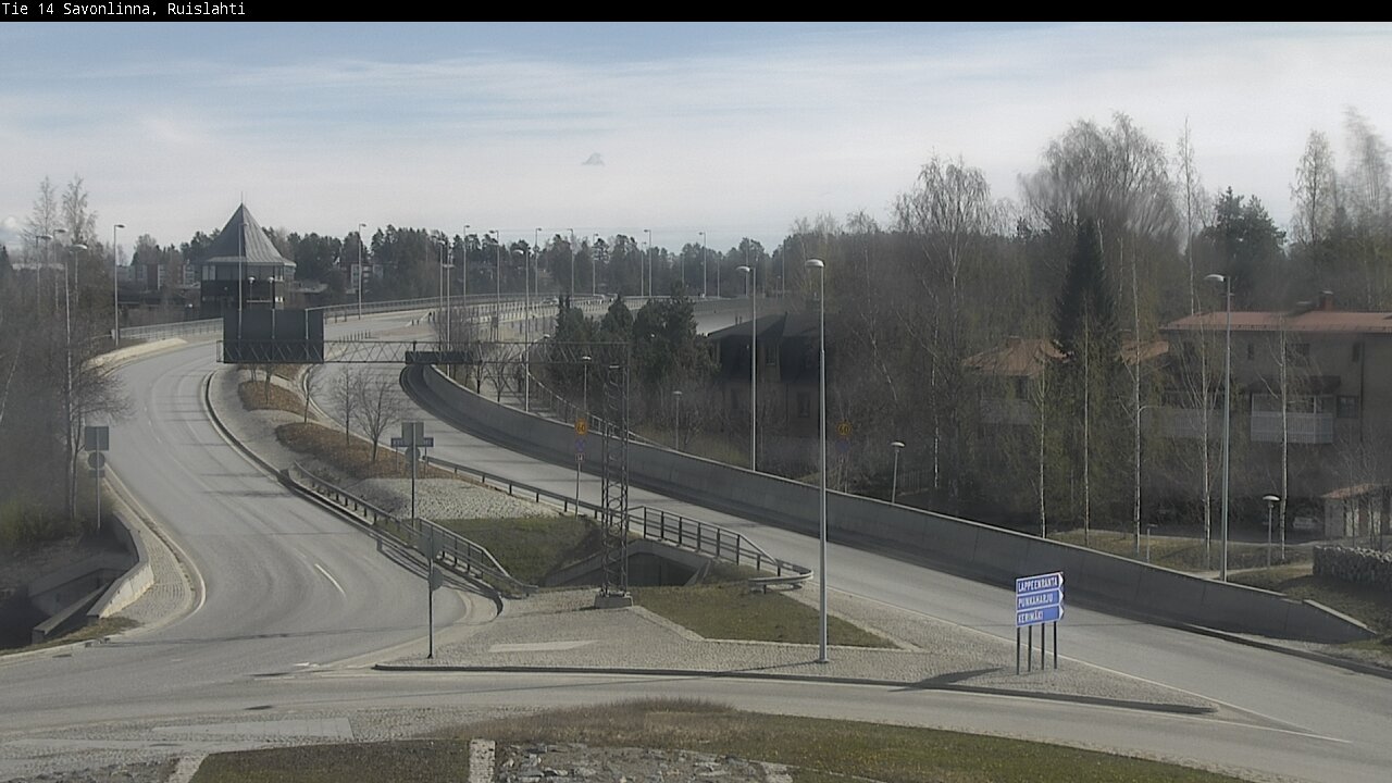 Weather Camera Image Väg 14 Nyslott, Ruislahti, Savonlinna, Etelä-Savo