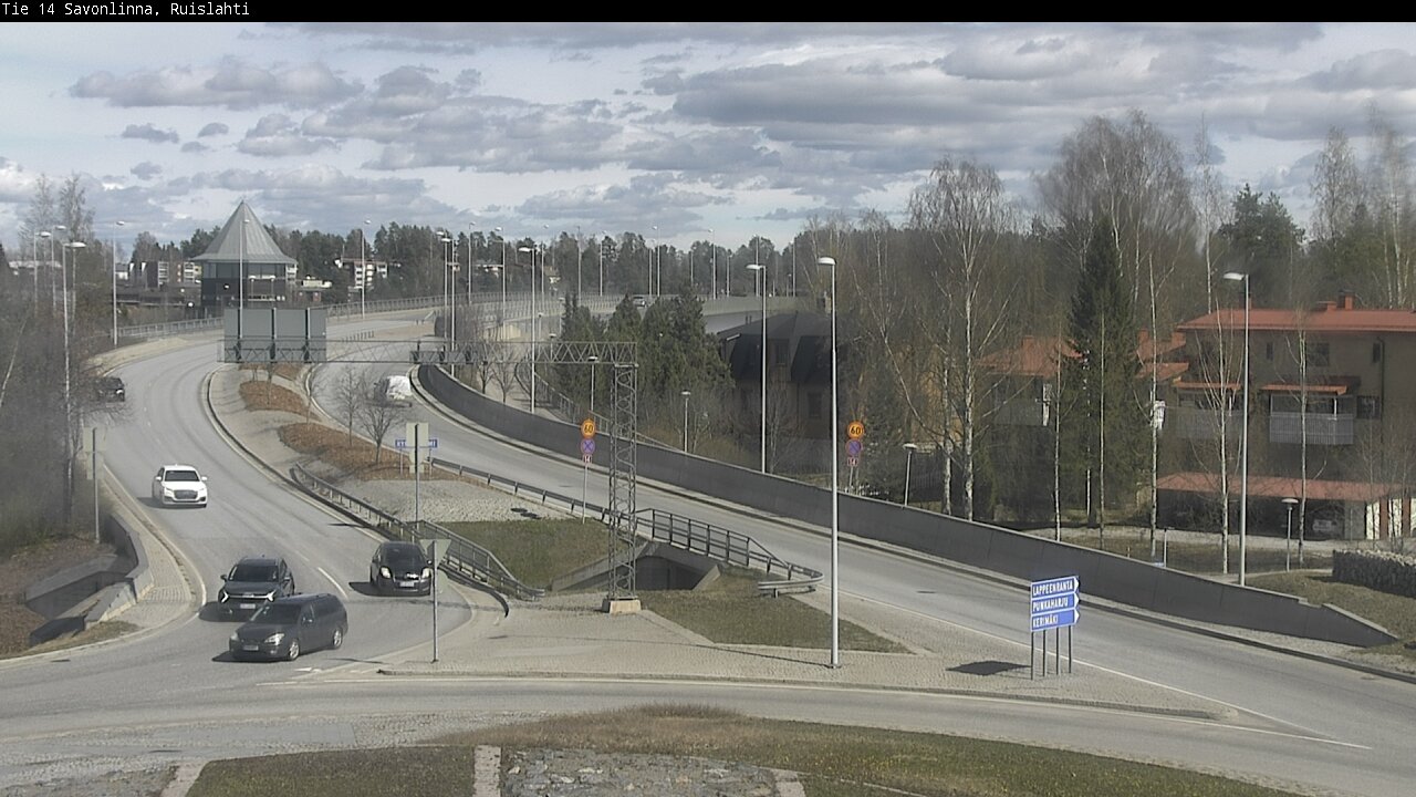 Weather Camera Image Väg 14 Nyslott, Ruislahti, Savonlinna, Etelä-Savo