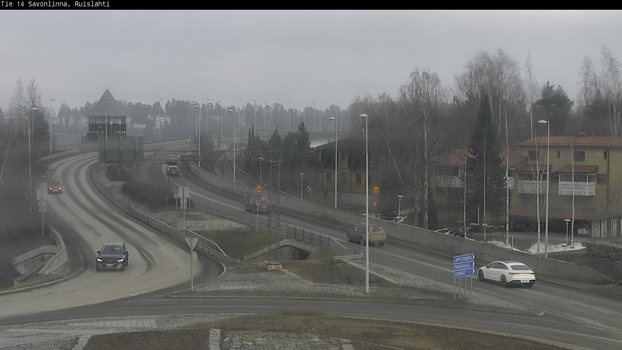 Weather Camera Image Väg 14 Nyslott, Ruislahti, Savonlinna, Etelä-Savo
