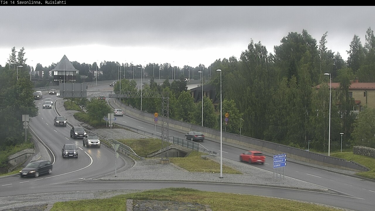 Weather Camera Image Väg 14 Nyslott, Ruislahti, Savonlinna, Etelä-Savo
