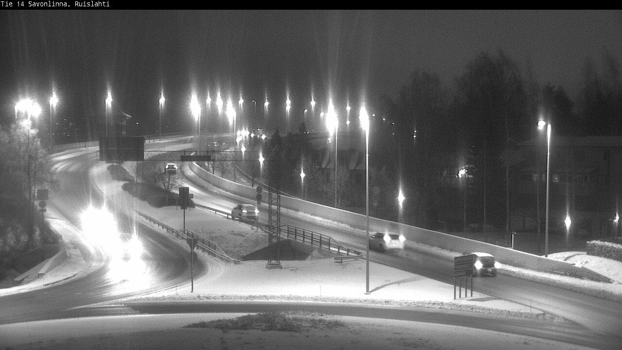 Weather Camera Image Väg 14 Nyslott, Ruislahti, Savonlinna, Etelä-Savo