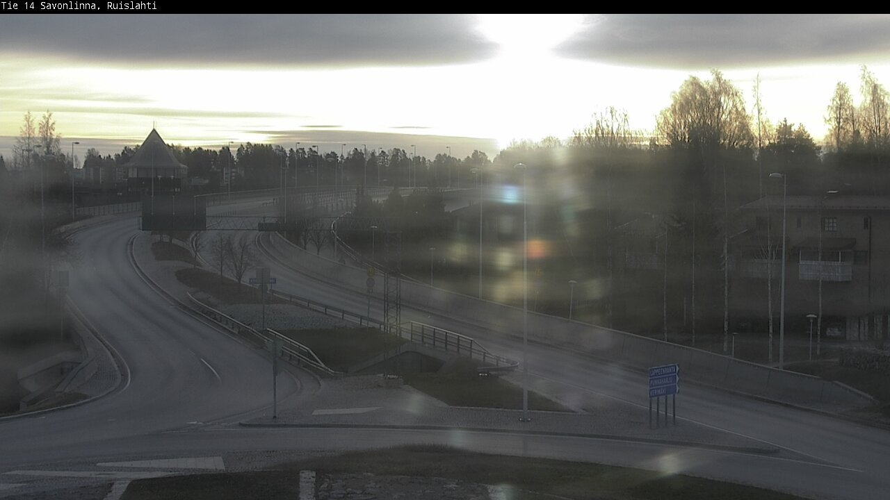 Weather Camera Image Väg 14 Nyslott, Ruislahti, Savonlinna, Etelä-Savo