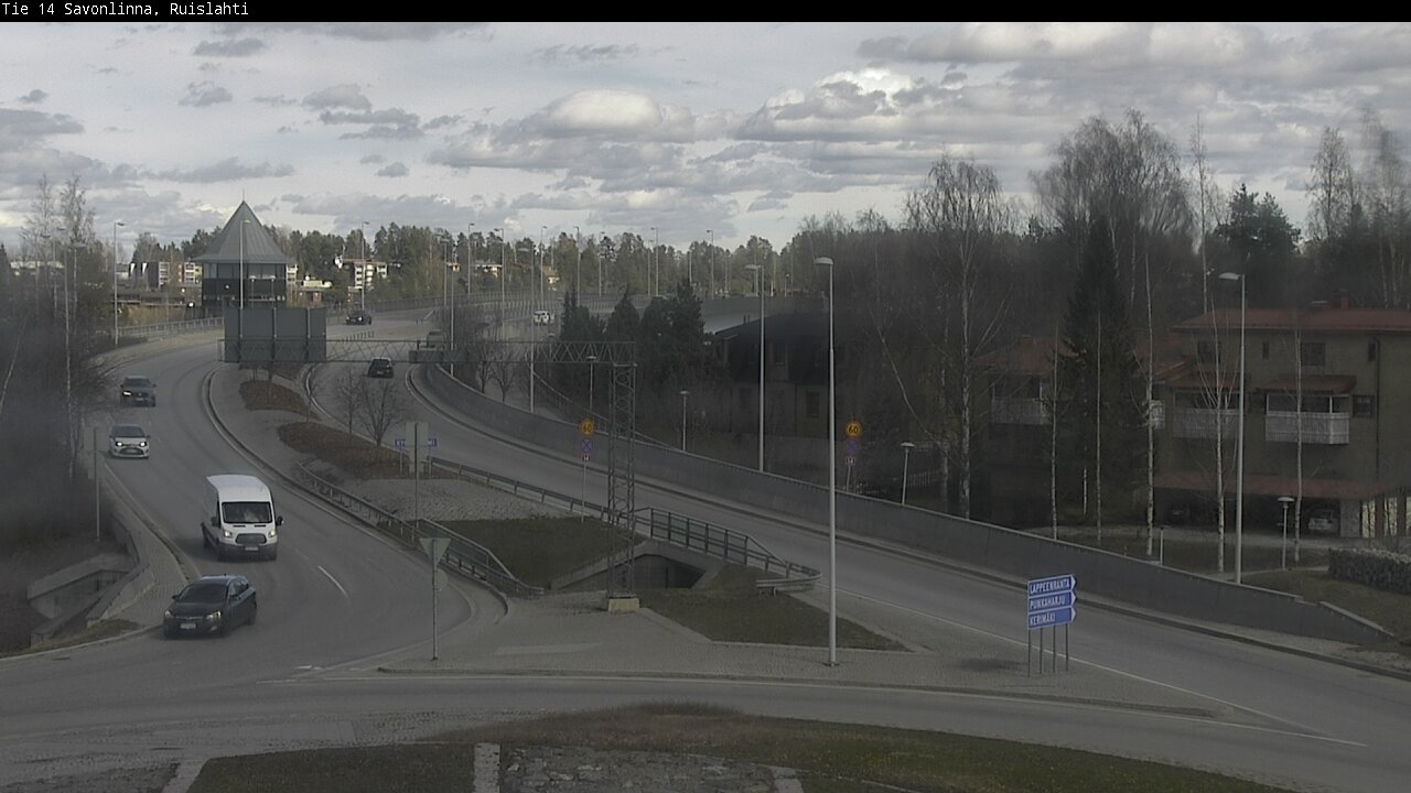 Weather Camera Image Väg 14 Nyslott, Ruislahti, Savonlinna, Etelä-Savo