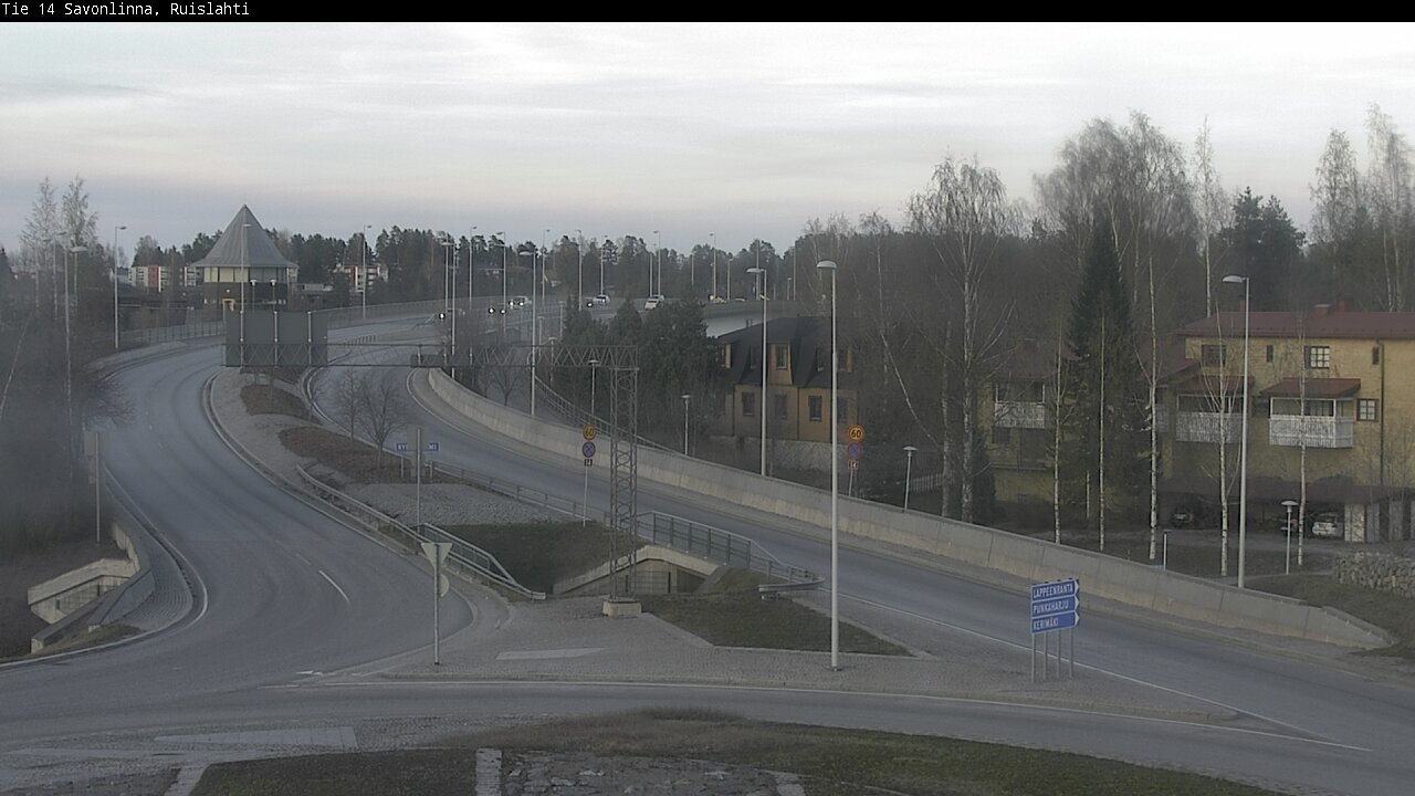 Weather Camera Image Väg 14 Nyslott, Ruislahti, Savonlinna, Etelä-Savo