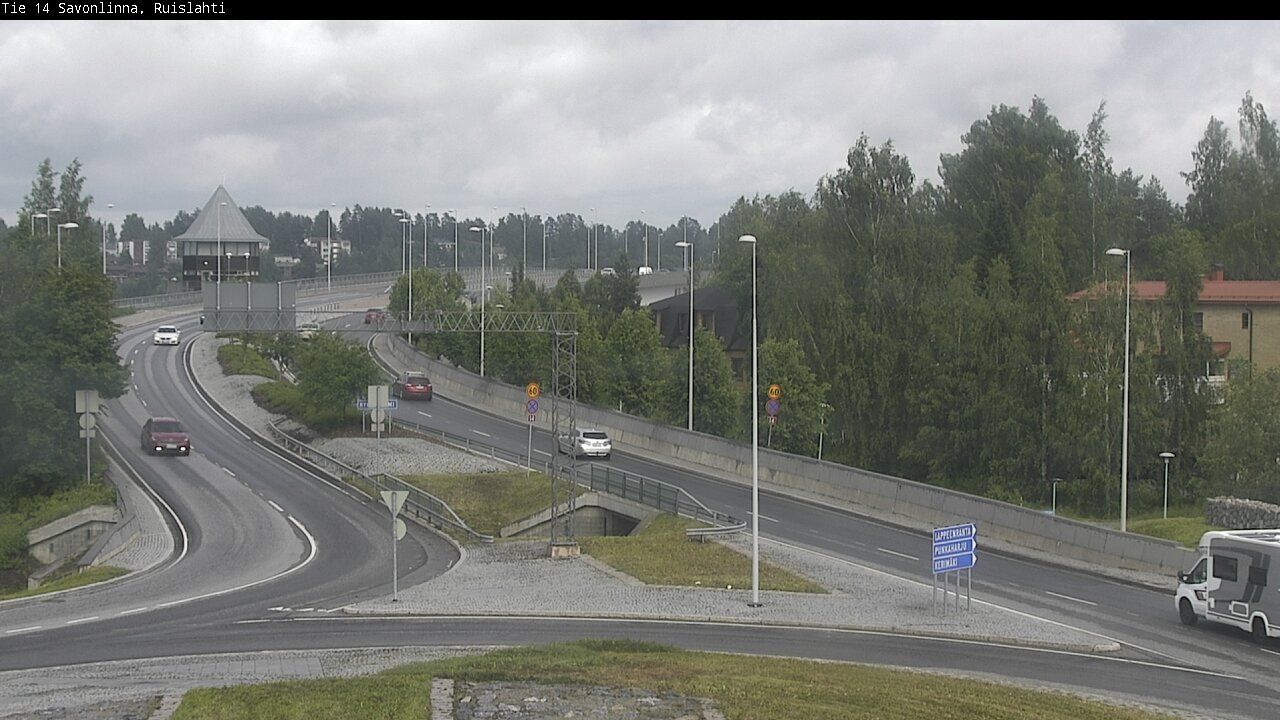 Weather Camera Image Road 14 Savonlinna, Ruislahti, Savonlinna, Etelä-Savo