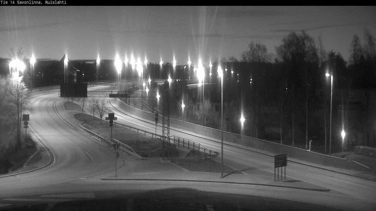 Weather Camera Image Väg 14 Nyslott, Ruislahti, Savonlinna, Etelä-Savo