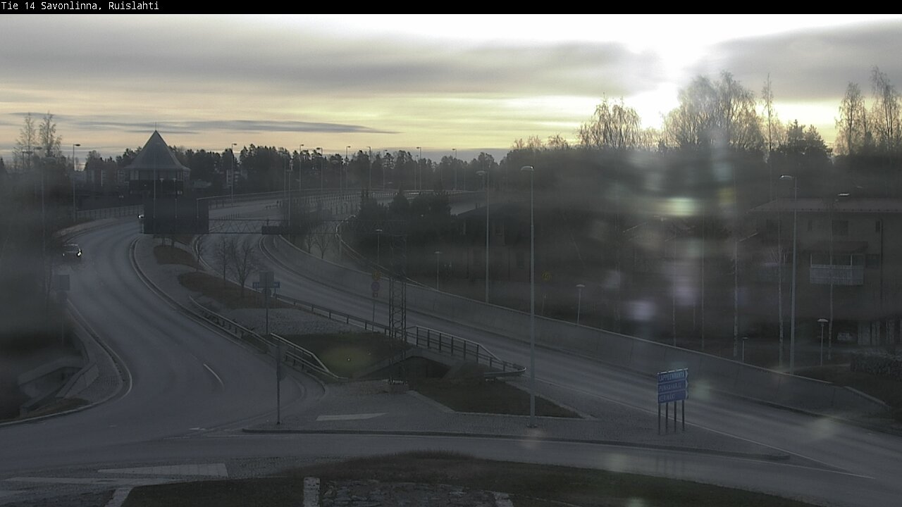 Weather Camera Image Väg 14 Nyslott, Ruislahti, Savonlinna, Etelä-Savo