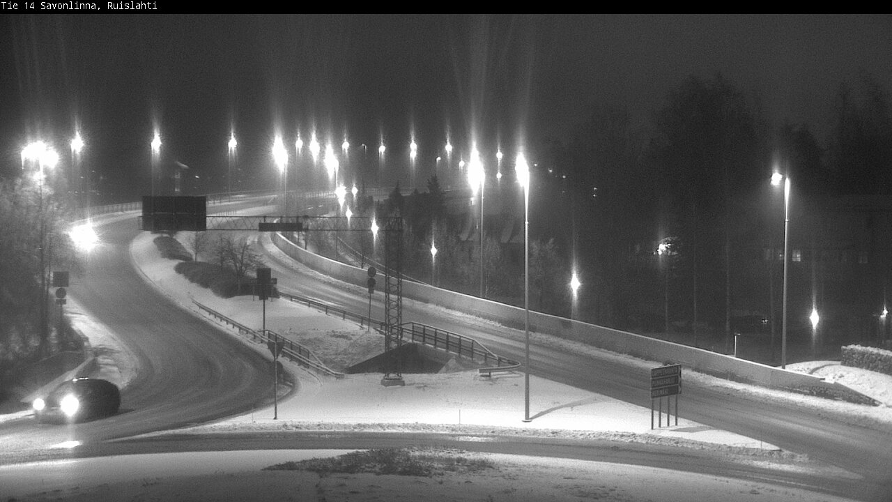 Weather Camera Image Väg 14 Nyslott, Ruislahti, Savonlinna, Etelä-Savo