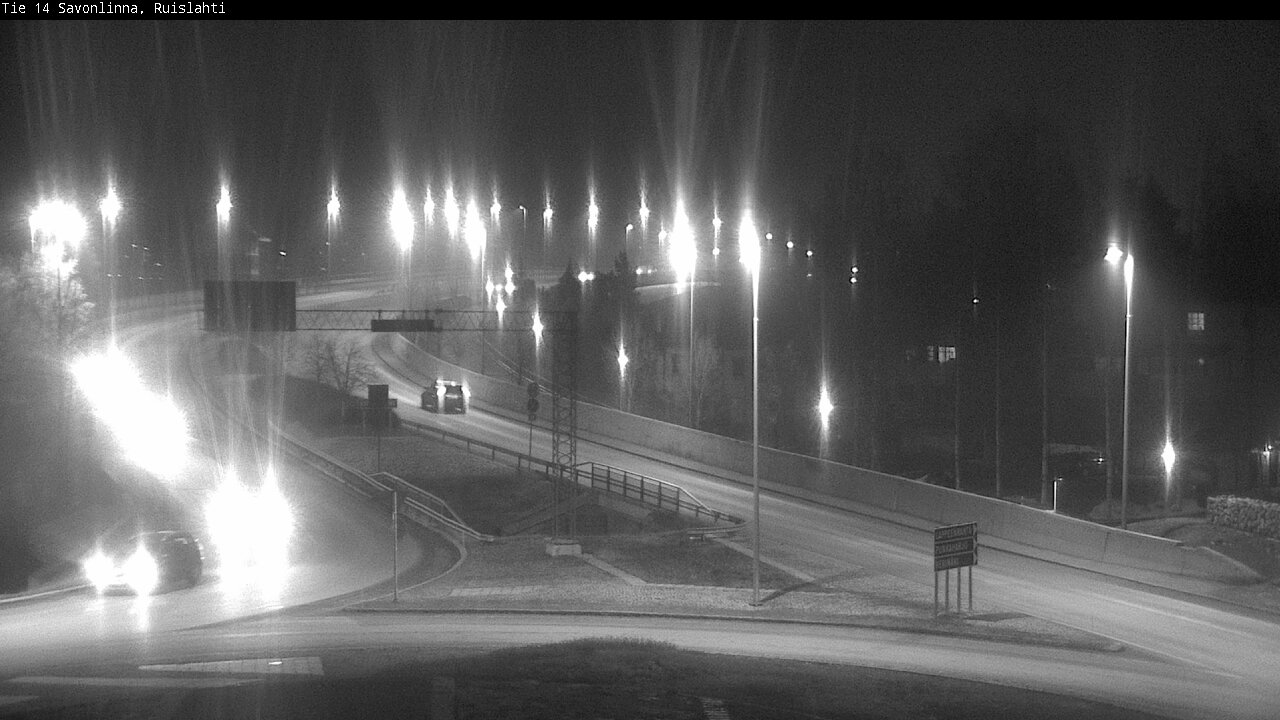 Weather Camera Image Road 14 Savonlinna, Ruislahti, Savonlinna, Etelä-Savo