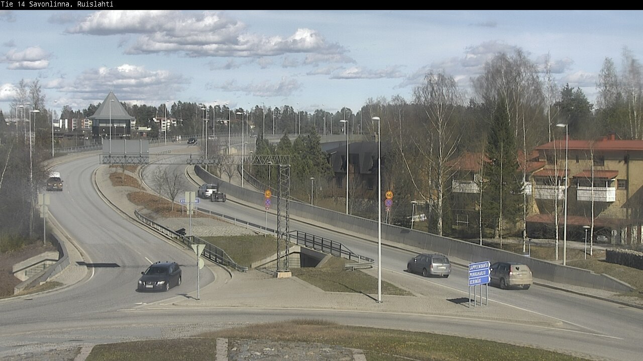 Weather Camera Image Väg 14 Nyslott, Ruislahti, Savonlinna, Etelä-Savo
