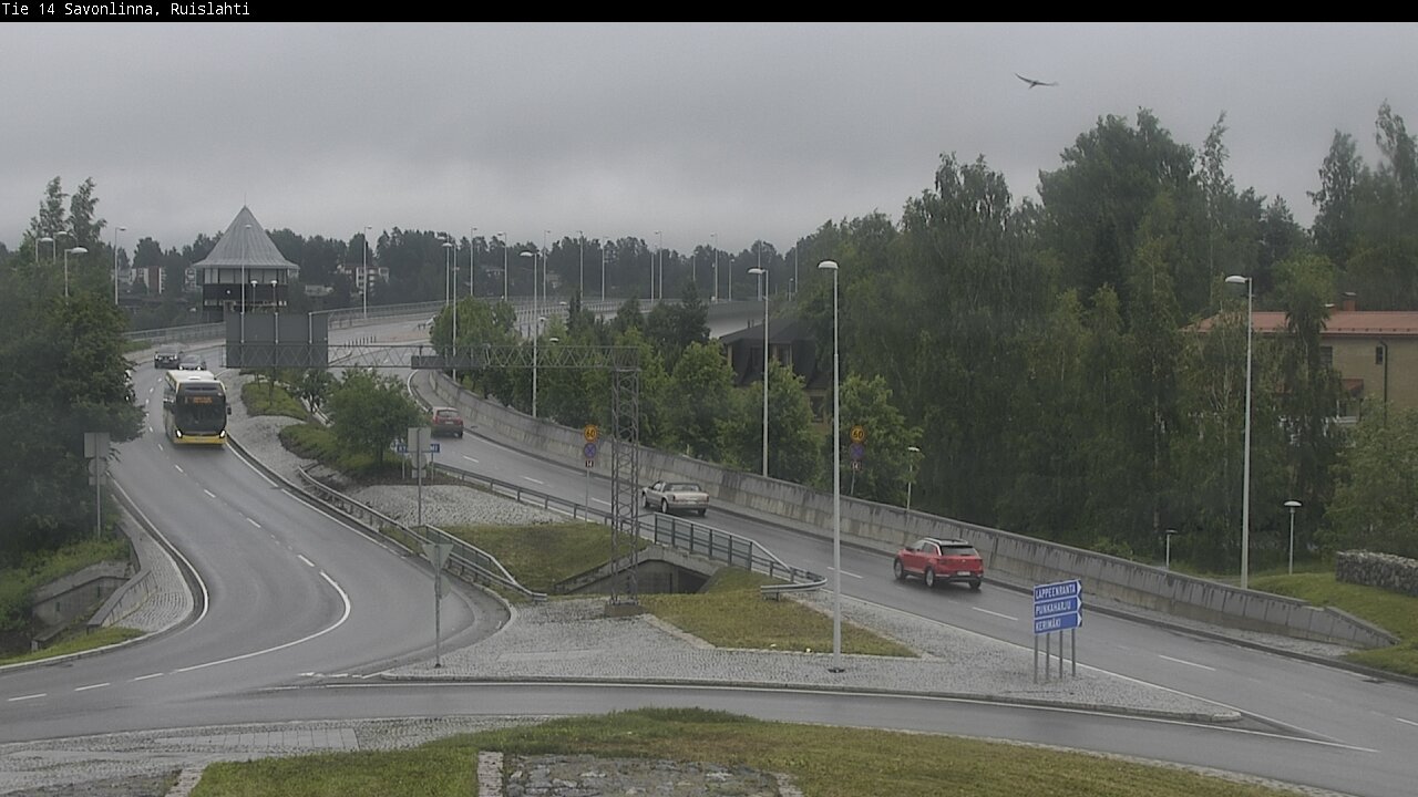 Weather Camera Image Väg 14 Nyslott, Ruislahti, Savonlinna, Etelä-Savo