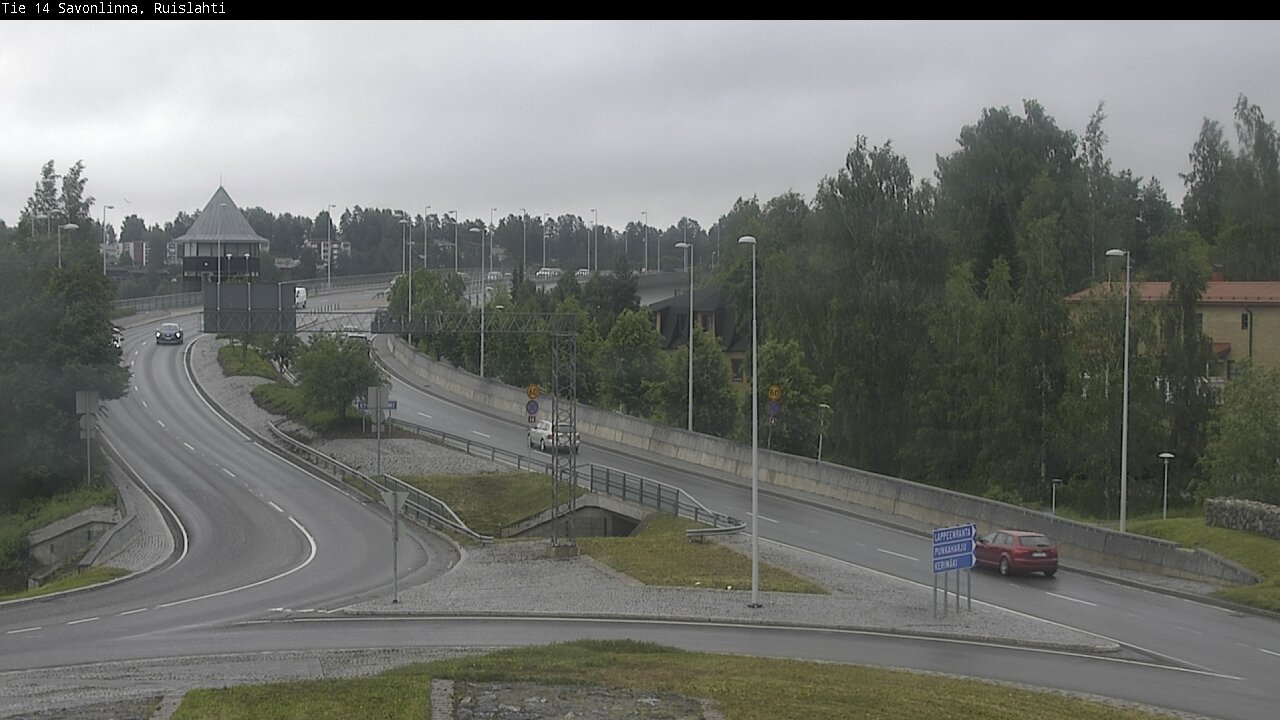 Weather Camera Image Väg 14 Nyslott, Ruislahti, Savonlinna, Etelä-Savo