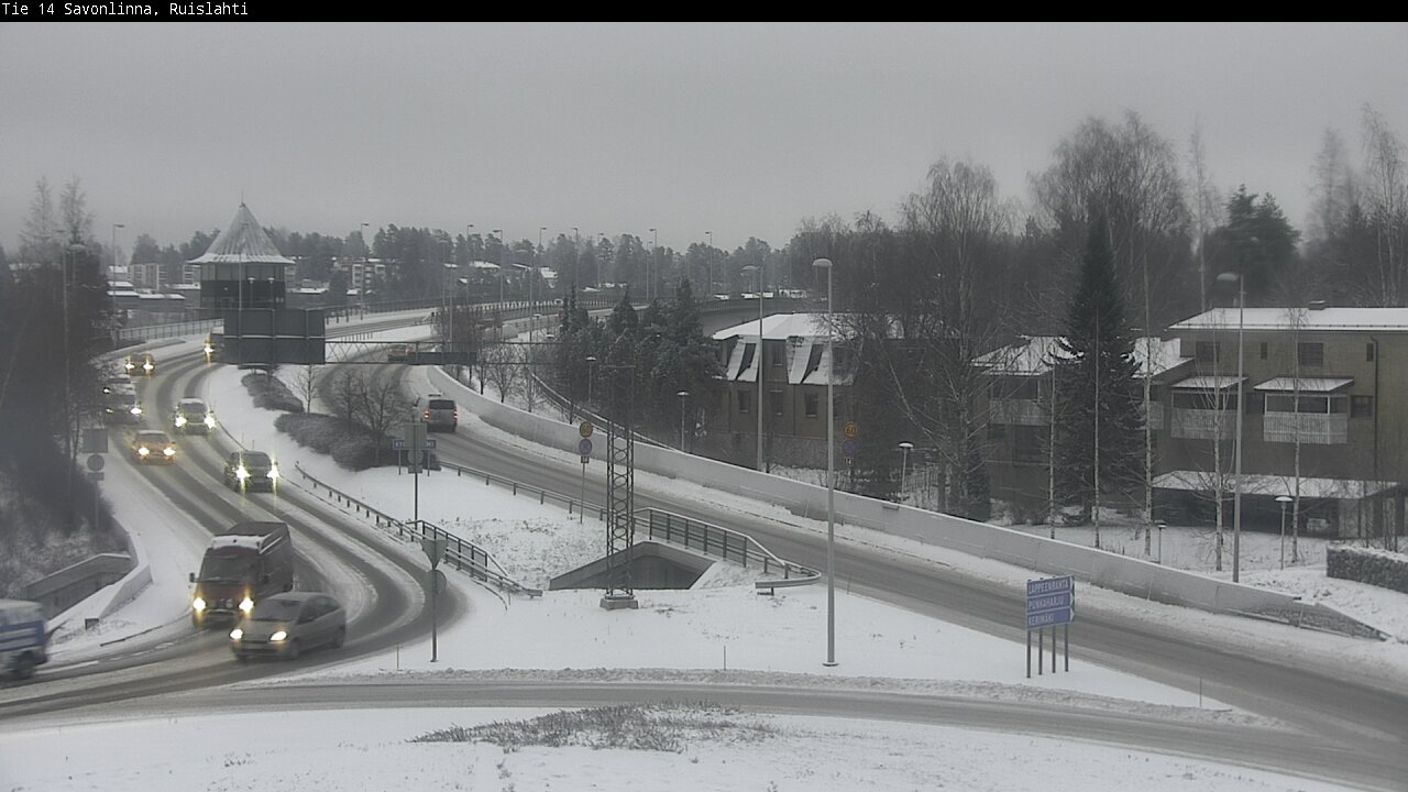 Weather Camera Image Väg 14 Nyslott, Ruislahti, Savonlinna, Etelä-Savo