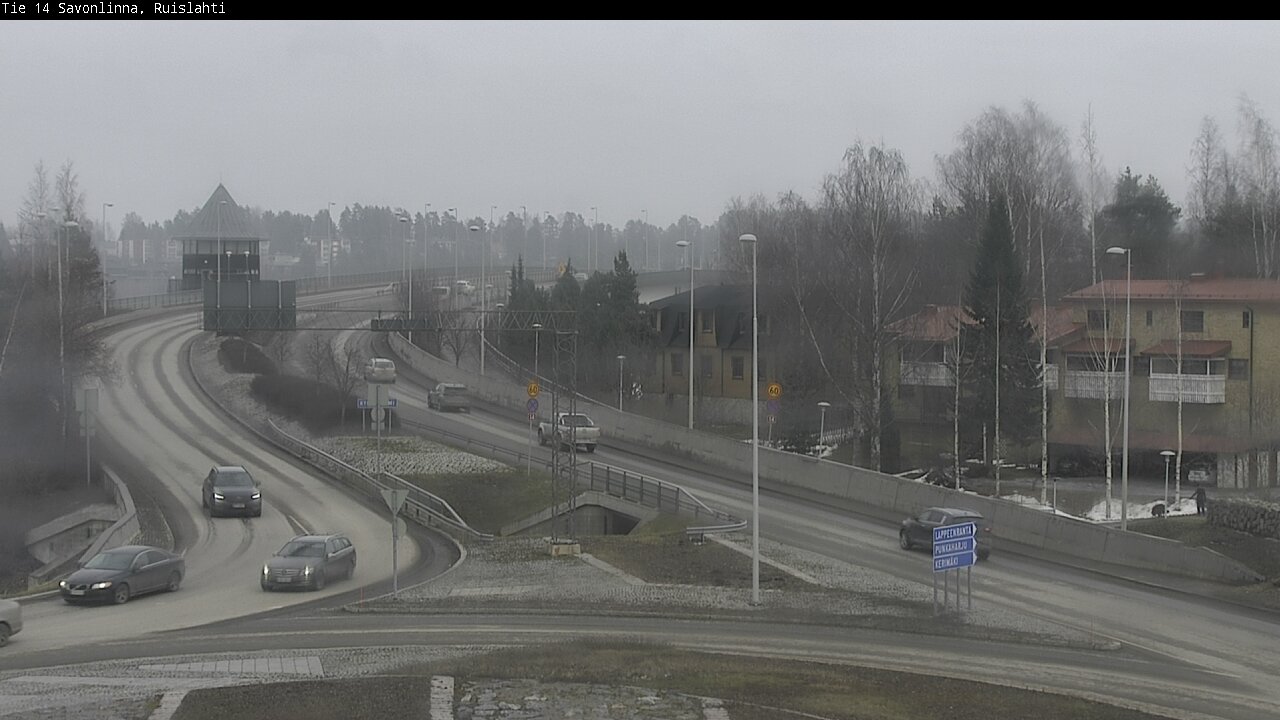 Weather Camera Image Väg 14 Nyslott, Ruislahti, Savonlinna, Etelä-Savo