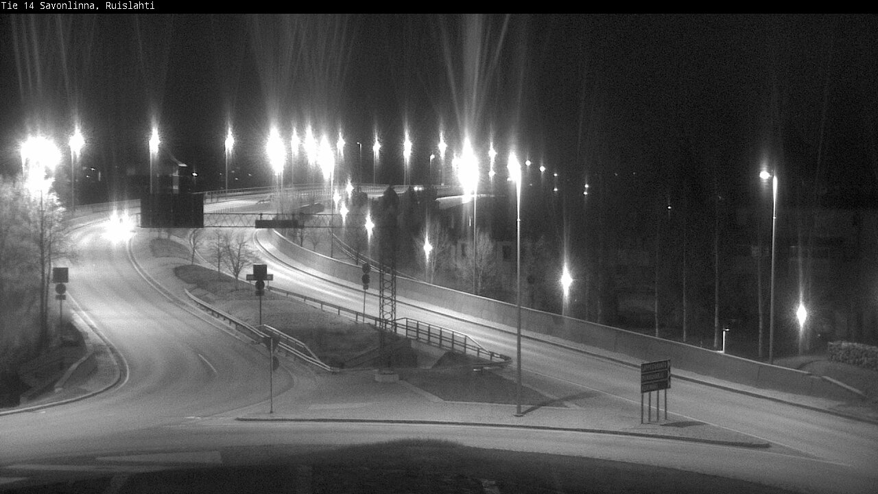 Weather Camera Image Väg 14 Nyslott, Ruislahti, Savonlinna, Etelä-Savo