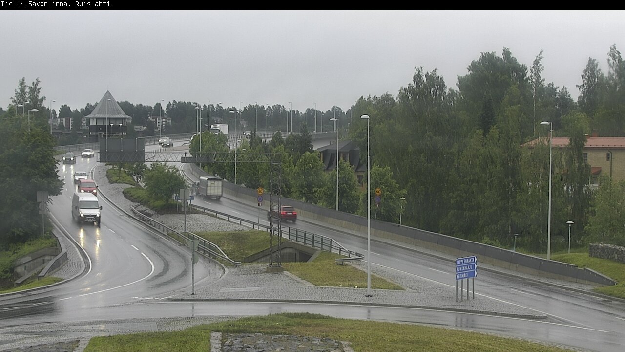 Weather Camera Image Väg 14 Nyslott, Ruislahti, Savonlinna, Etelä-Savo