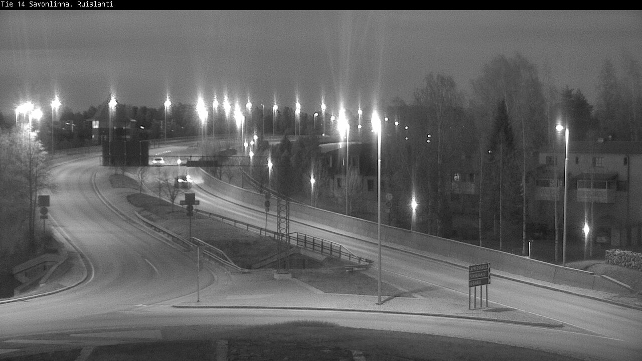 Weather Camera Image Väg 14 Nyslott, Ruislahti, Savonlinna, Etelä-Savo