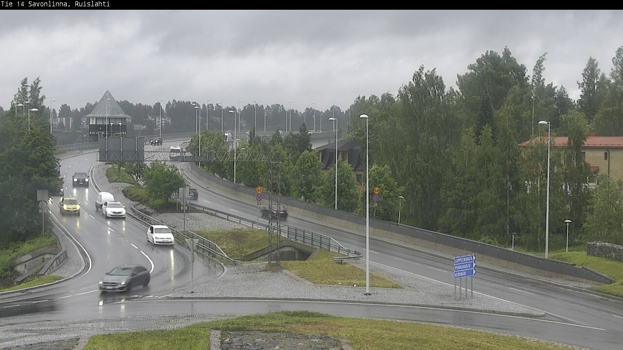 Weather Camera Image Road 14 Savonlinna, Ruislahti, Savonlinna, Etelä-Savo
