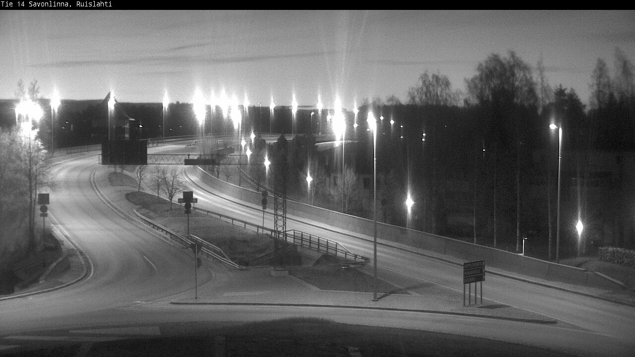 Weather Camera Image Väg 14 Nyslott, Ruislahti, Savonlinna, Etelä-Savo