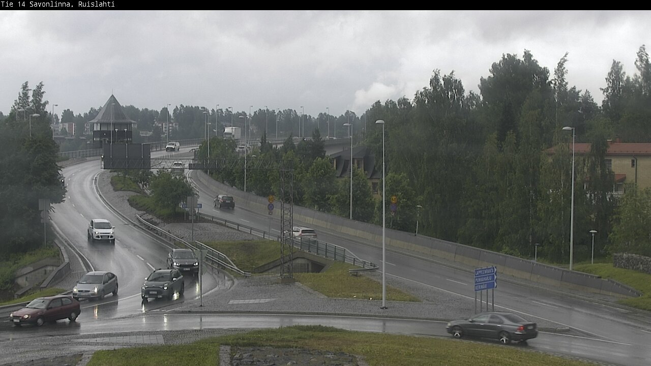 Weather Camera Image Väg 14 Nyslott, Ruislahti, Savonlinna, Etelä-Savo