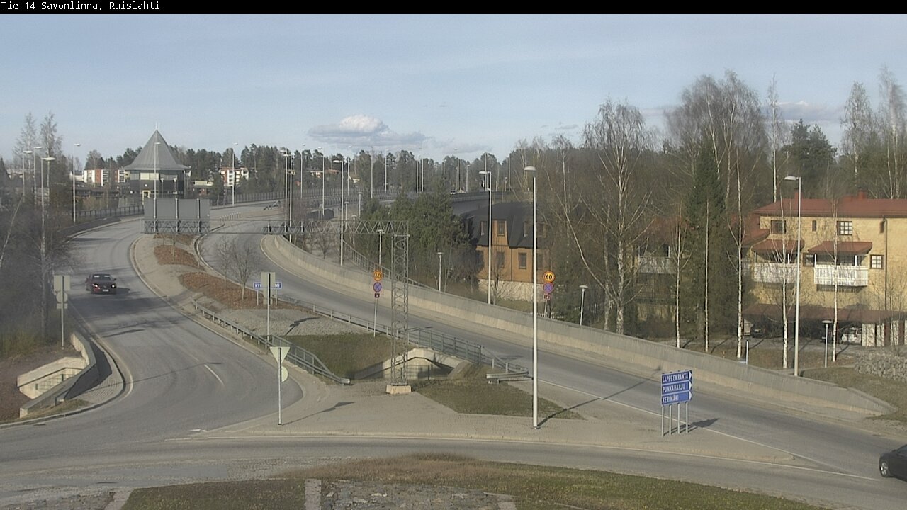 Weather Camera Image Väg 14 Nyslott, Ruislahti, Savonlinna, Etelä-Savo