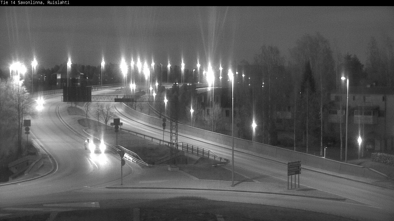 Weather Camera Image Väg 14 Nyslott, Ruislahti, Savonlinna, Etelä-Savo