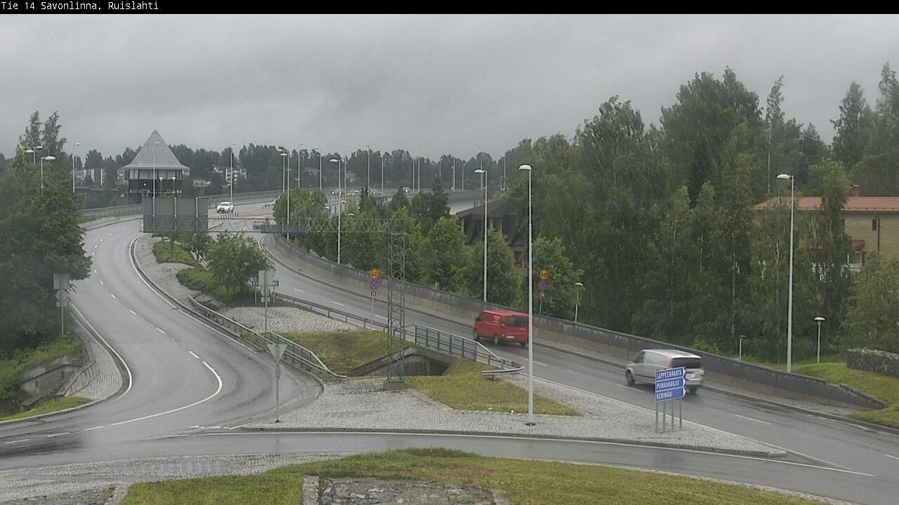 Weather Camera Image Road 14 Savonlinna, Ruislahti, Savonlinna, Etelä-Savo