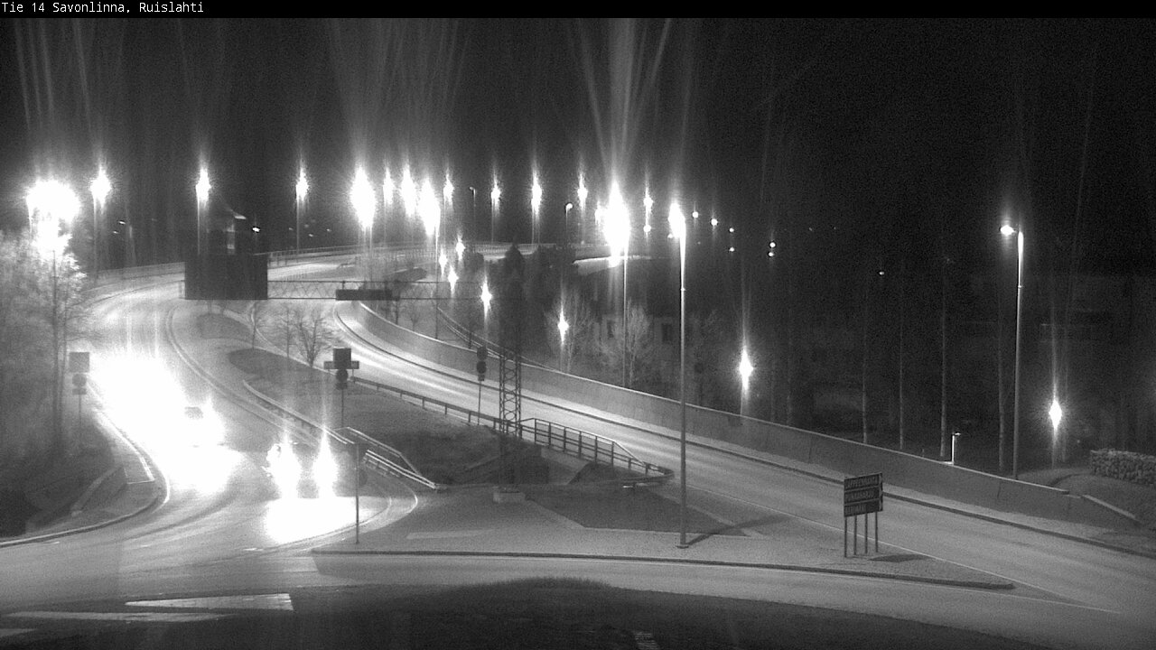 Weather Camera Image Väg 14 Nyslott, Ruislahti, Savonlinna, Etelä-Savo