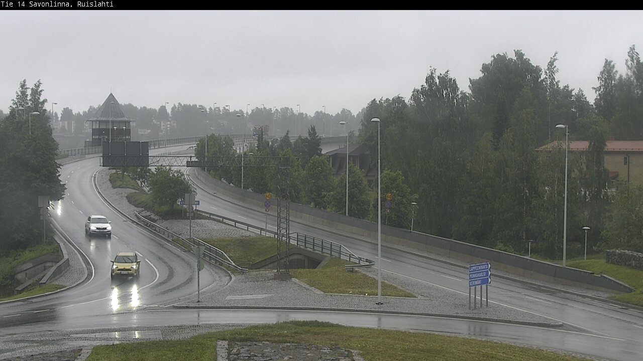 Weather Camera Image Väg 14 Nyslott, Ruislahti, Savonlinna, Etelä-Savo
