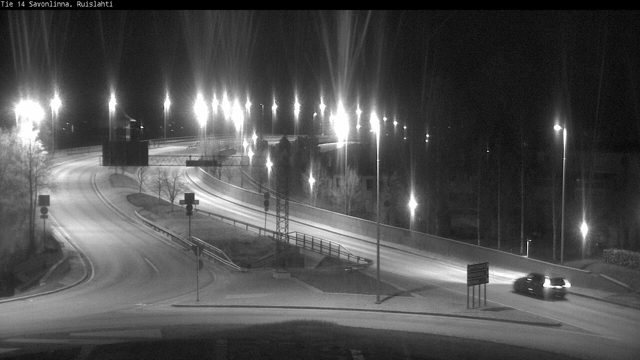 Weather Camera Image Väg 14 Nyslott, Ruislahti, Savonlinna, Etelä-Savo