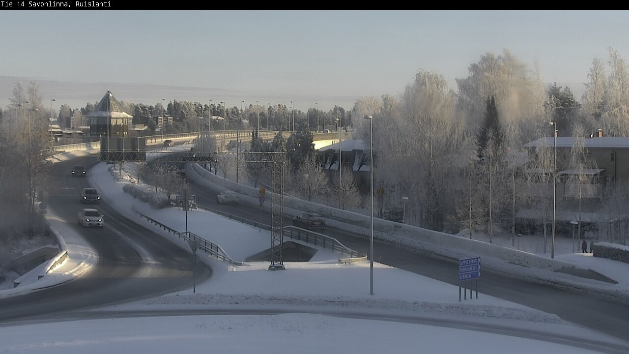 Weather Camera Image Väg 14 Nyslott, Ruislahti, Savonlinna, Etelä-Savo