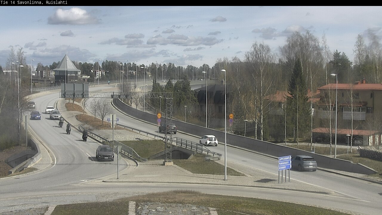 Weather Camera Image Väg 14 Nyslott, Ruislahti, Savonlinna, Etelä-Savo