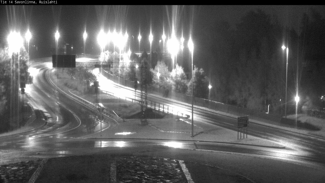 Weather Camera Image Road 14 Savonlinna, Ruislahti, Savonlinna, Etelä-Savo
