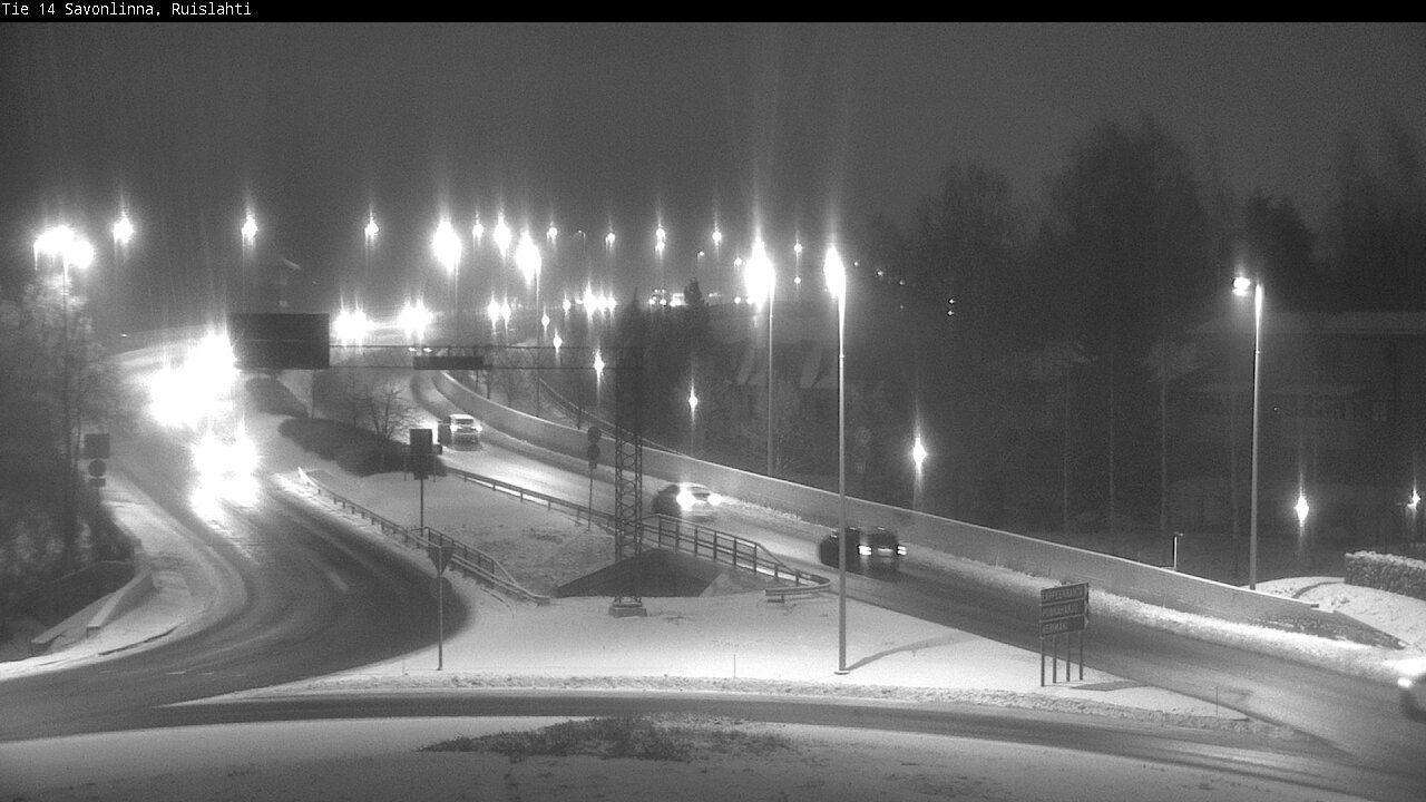 Weather Camera Image Väg 14 Nyslott, Ruislahti, Savonlinna, Etelä-Savo